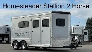 Homesteader Stallion 2 Horse Straight Load Bumper Pull