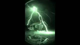 Lightning Strike Behind Mountain Ridge | Dramatic Storm Sky  #viral #music #dance #trending #shorts