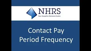 Contact Pay Period Frequency for the DRS