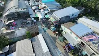 Chợ đầu giồng - Flycam 