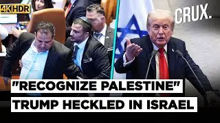 Two MPs Calling For Palestinian State Disrupt Trump's Speech To Israel's Parliament | Knesset | 4K