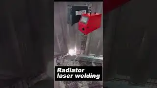 Radiator Welding Excellence: The Power of Air-Cooled Technology#laser #manufacturing #machine