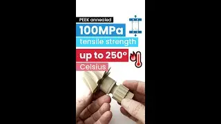 100MPa tensile strength and up to 250&deg;Celsius! It's 3D Peek semicrystalline