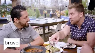 Going Off The Menu: Lance Bass and Graham Elliot Eat Hot Crickets (Season 2, Episode 2) | Bravo