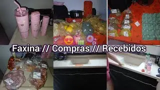 TENTANDO DAR CONTA DE TUDO // COMPRAS BÁSICAS // RECEBIDOS & FAXINA 😍
