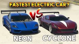 GTA ONLINE 5 : NEON VS CYCLONE (FASTEST ELECTRIC CAR ?)