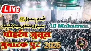 🔴Live 10 Muharram juloos Mubarakpur Azamgarh UP