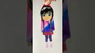 Wednesday/Enid hanging doll Drawing✨🎀