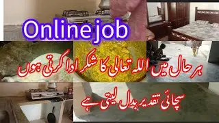 Online job/ A Day in the Life of a Pakistani Housewife Mom | Chicken Fry & Custard Recipe