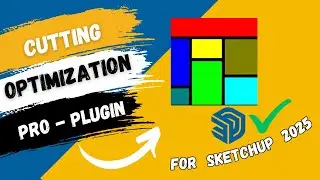 Cutting Optimization Pro - Plugin compatible con Sketchup 2025 / Optimizador de cortes