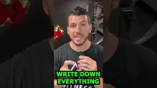 Dont focus on your Workout Journal but Instead take Notes on your body