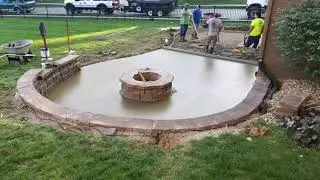 Fire pit building from beginning to end