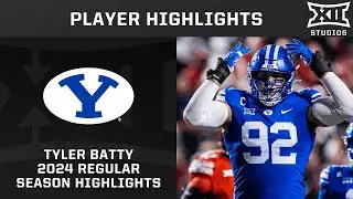 Tyler Batty 2024 Regular Season Highlights | 2024 Big 12 Football