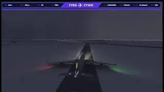 Canada Virtual Air-- Airbus A340 Certification Flight --  CYEG-CYWG