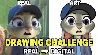 Real Photo vs My Digital Art: Drawing Judy Hopps! 🐰🎨