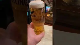 Love or Hate this beer the glass is fabulous 🍺💕 #beer #carling