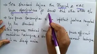 ieee 802.15.4 | LR-WPAN | Sensor Networks |  Lec-49 | Bhanu Priya