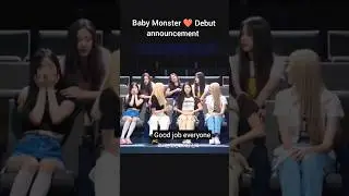 She cried 😭 after her debut announcement / #babymonster #asa #baemon