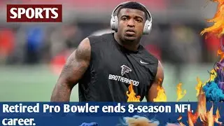 Retired Pro Bowler ends 8-season NFL career.