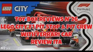 Toy Box Reviews N&deg;26 Lego City F1 Pit Stop & Pit Crew With Ferrari Car Review ITA