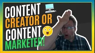 Content Creation (❗Why You Should Be A Content Creator And Not A Marketer❗)