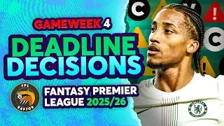 JO&Atilde;O PEDRO A DOUBT? ⚠️ | FPL GW4 FINAL TEAM THOUGHTS 🚨 | Fantasy Premier League 2025/26
