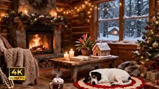 Cozy Snowfall Winter Jazz Music ❄️ Caf&eacute; Ambience for Work