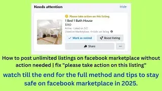 how to post unlimited listings on facebook marketplace without action needed 2025