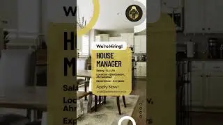 #EliteButlers is seeking an experienced #HouseManager for a luxurious residence in #Ahmedabad.