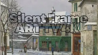 2 Hours of Silent Frame art tv: Snows Silence in an Old Alley wallpaper 4K