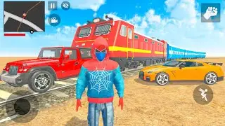 Indian Theft Auto NEW UPDATE Spiderman Driving Nissan GTR Car Indian Bikes | Android Gameplay.