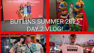 Butlins Bongor Regis Summer 2025 Day 2 Vlog!- Resort Tour, Gladiators & Billy and Bonnie!