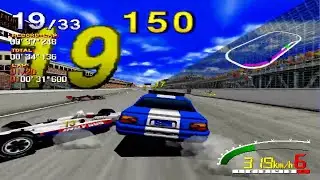 Indy 500 - Sega Model 2 - Pace Car vs. Indy Cars - Car No.1 - Long Race Mode -  Full Race