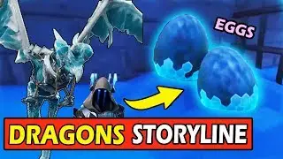 *DRAGON EGGS UNDER THE ICEBERG* FORTNITE SEASON 7 SECRET STORYLINE (SNOWFALL)