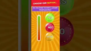 🔘 Choose One Button Challenge: YES 👍 or NO 👎 or MAYBE 🤔