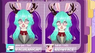 Example: IFacialMocap (iphone) vs MeowFace (android) 3D Vroid Model