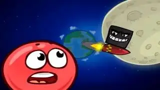 КРАСНЫЙ ШАР  спасает ЛУНУ Мультик игра для детей  The RED BALL save the MOON Cart