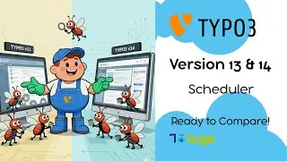 TYPO3 v14: Scheduler comparison with v13 (backend optimizations)