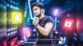Neon Glowing Effect | PicsArt Editing Tutorial | How to edit in mobile | Anuj Sarkar edits