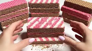 Satisfying Wafer Bars Crushing Videos
