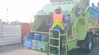 臺南市佳里區 1-1線 垃圾車KEV-8062 回收車KEU-9733