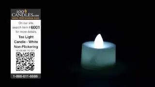 White Non-Flickering Battery Operated Tea Light Candle