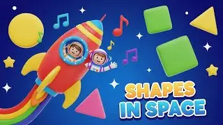Shapes in Space Rocket Ride 20-Minute Mashup 🚀🔺⚫ | Learning Shapes for Kids | Animagic Studio