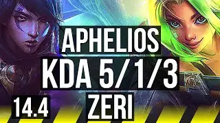APHELIOS & Thresh vs ZERI & Shaco (ADC) | 5/1/3 | JP Grandmaster | 14.4