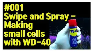 #001｜Swipe and Spray｜Making small cells with WD-40｜WD-40으로 아크릴 푸어링 그림에 작은 셀 만들기