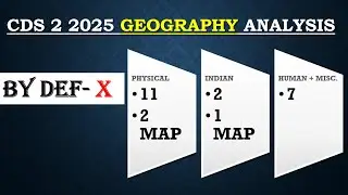 CDS 2 2025 GEOGRAPHY Analysis | Direct Sources from NCERT #capf #cdsair #army #defence #upsc #ima