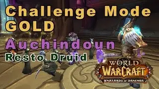 [WoD] Gold Medal Auchindoun Challenge Mode, Resto Druid (No Commentary)