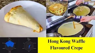 Crêpe with Hong Kong Style Waffle Flavour | Easy Recipe | Ratings