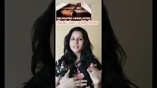 delegated legislation #administrative law#constitutional law#indianlaw #basic law with sona