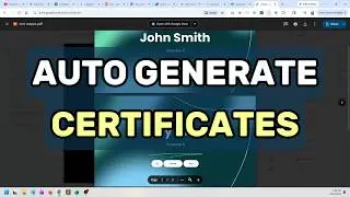 Auto Generate Hundreds of Certificates in 3 Minutes | Google Sheets + AutoCrat Tutorial